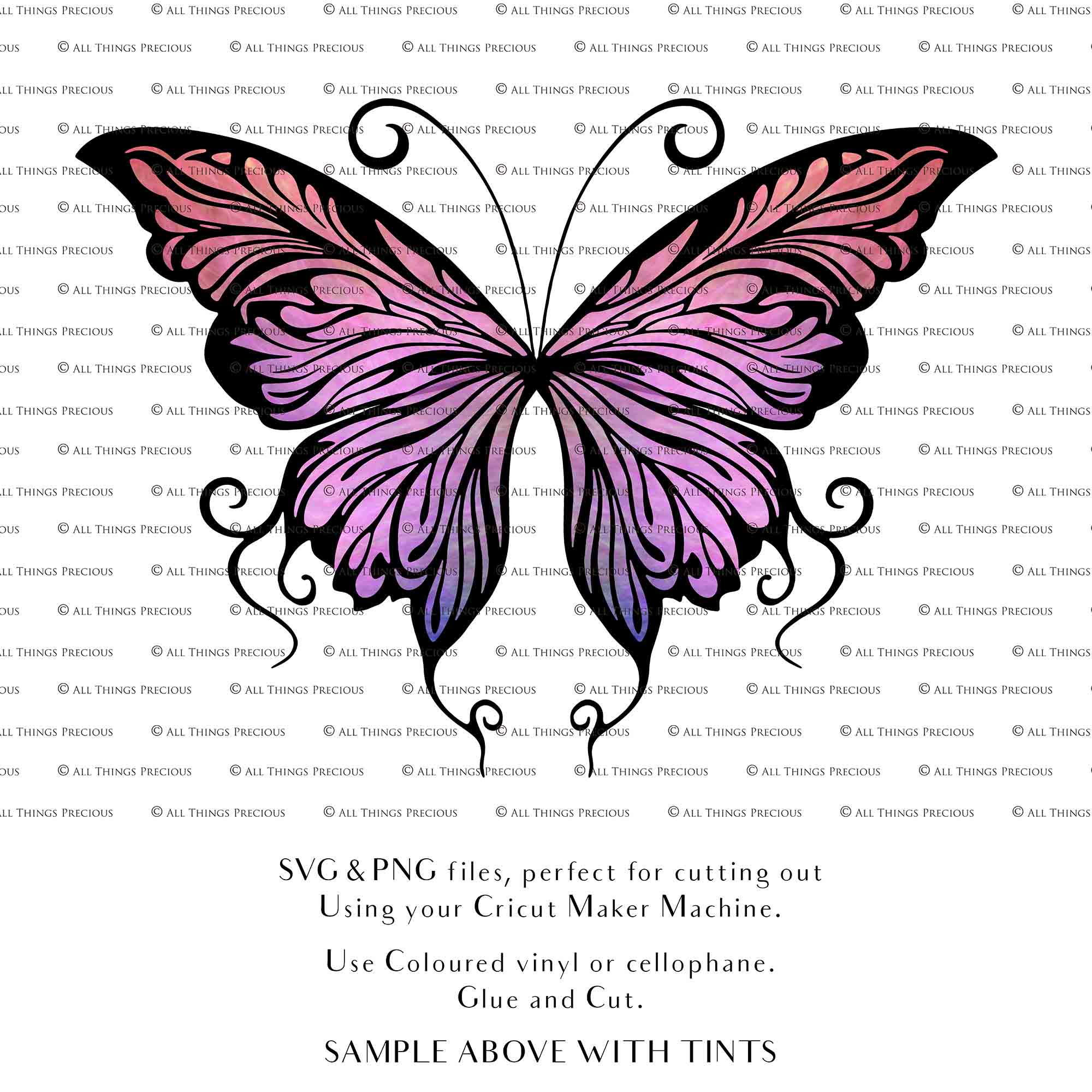SVG & PNG Fairy Wing files for Cricut or Silhouette Cameo Cutting Machine. To create wearable fairy wings, in adult or children sizes.  Use this clipart design for Halloween Costumes, Fantasy or Cosplay or photography. Or use as ephemera in weddings, engagements or baby shower invitations. These are Individual wing parts, for you to cut and assemble. This is a digital product.